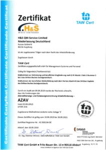 AZAV Zertifizierung